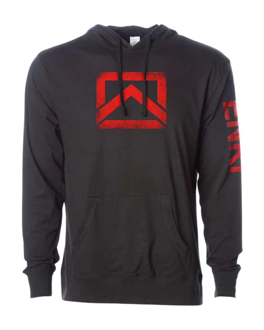 ENKI Icon- Lightweight Hoodie- Red Logo