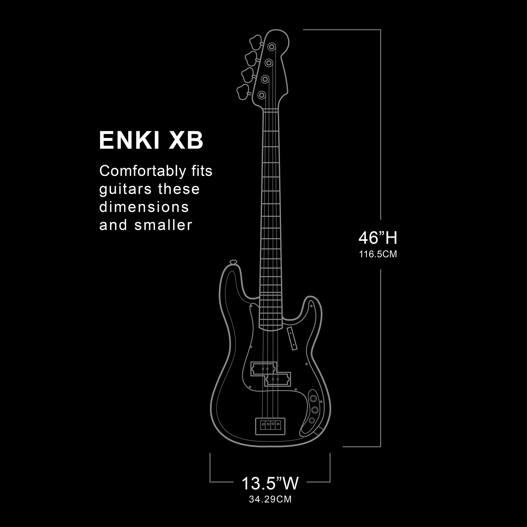 ENKI XB- 2 Electric Bass Case