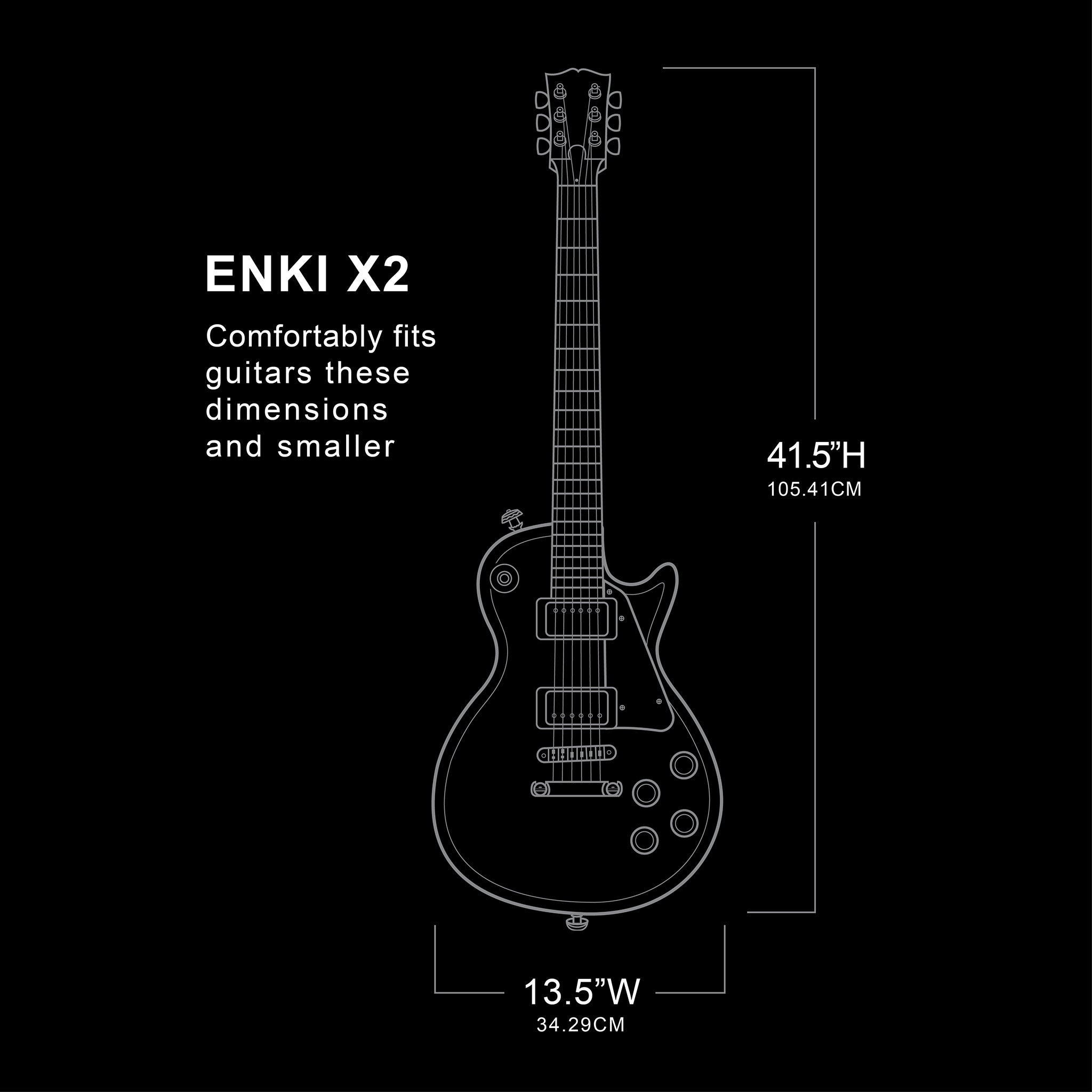 ENKI X2- 2 Electric Guitar Case