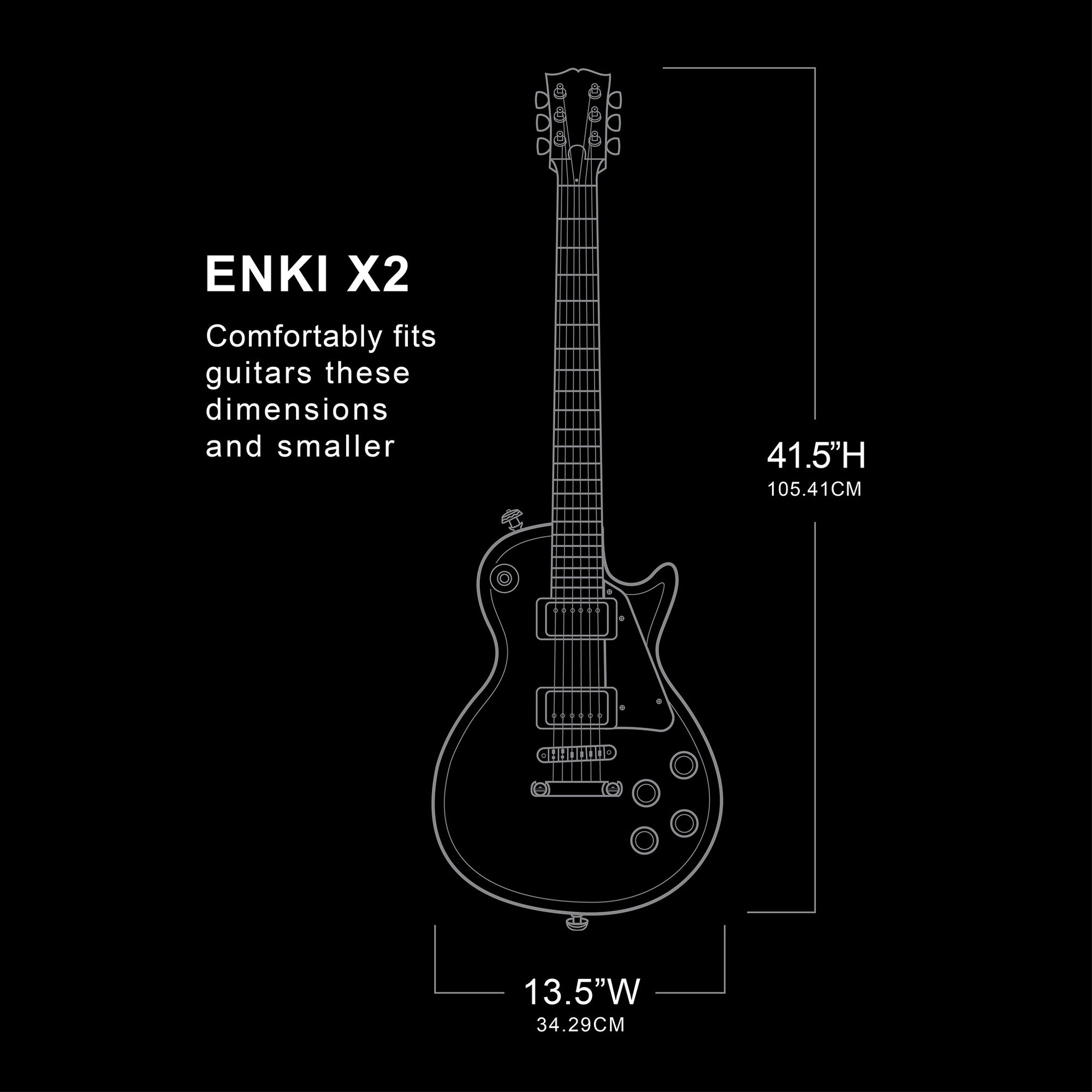 ENKI X2- 2 Electric Guitar Case